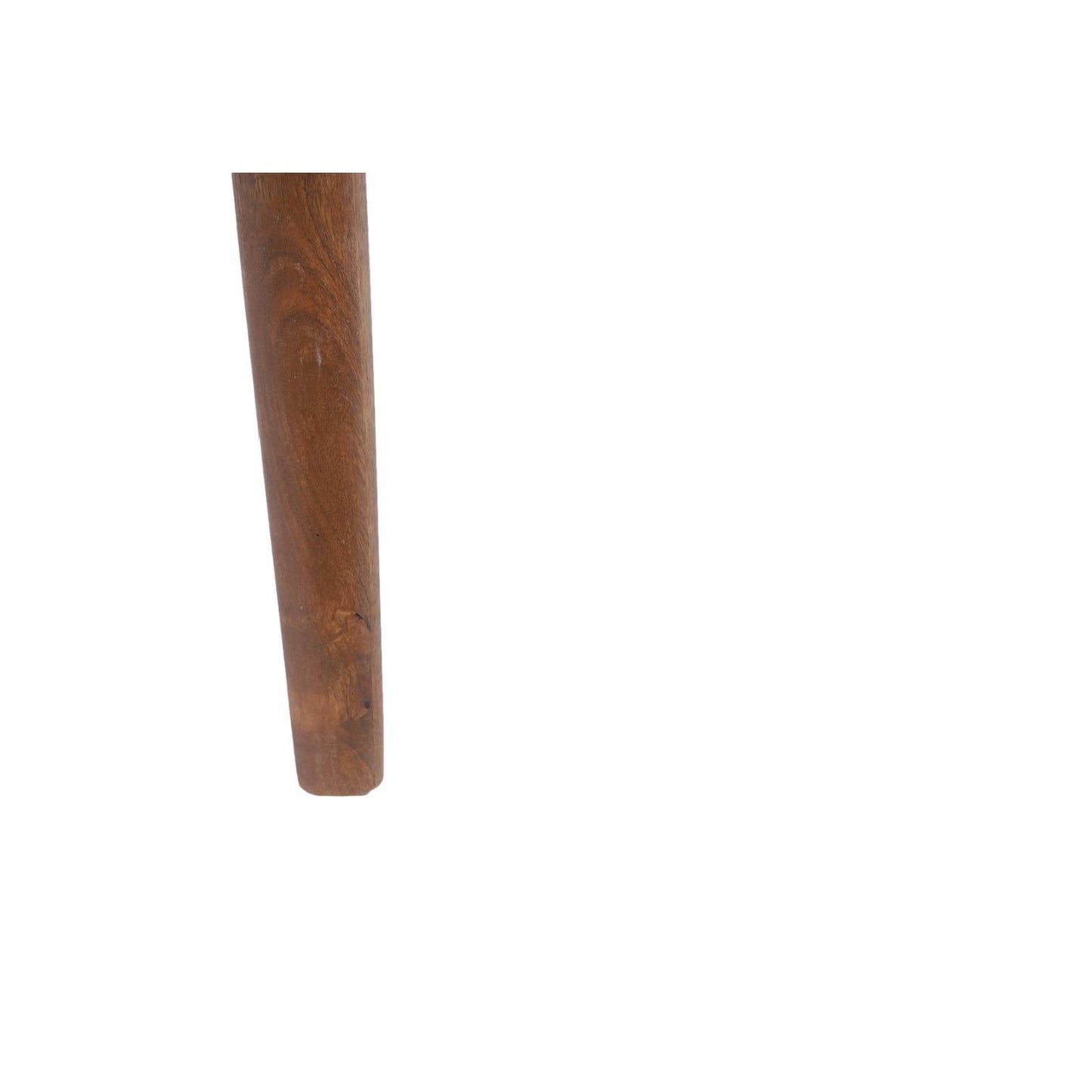 Mesa de centro elíptica de madera maciza de mango