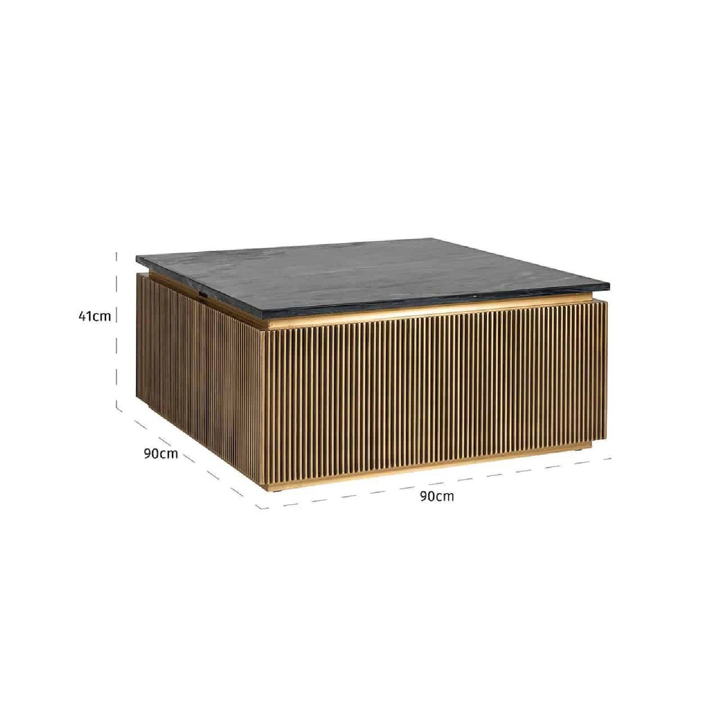Mesa de centro Ferville (dourada)
