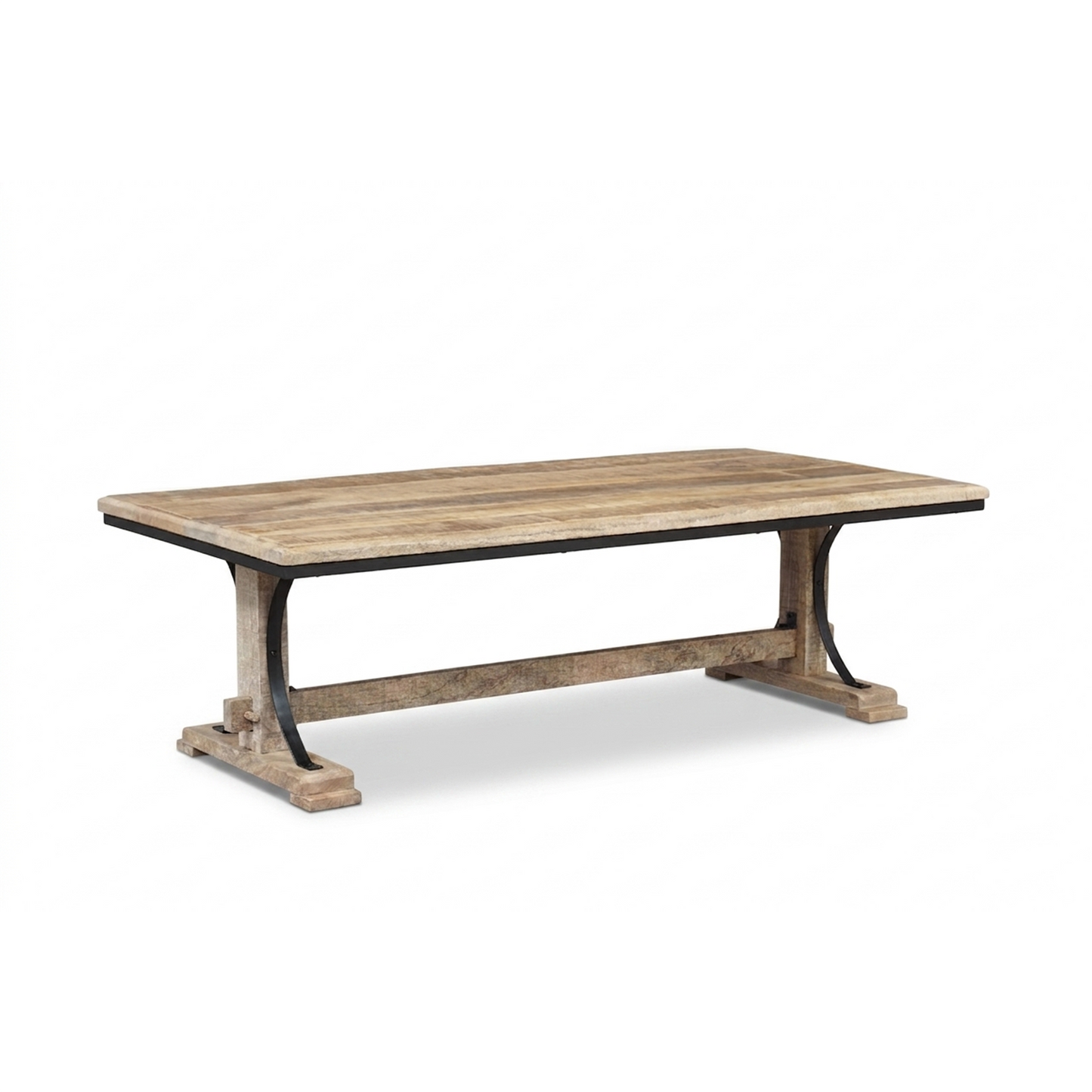 Mesa de centro rectangular | Madera de mango de Pondicherry