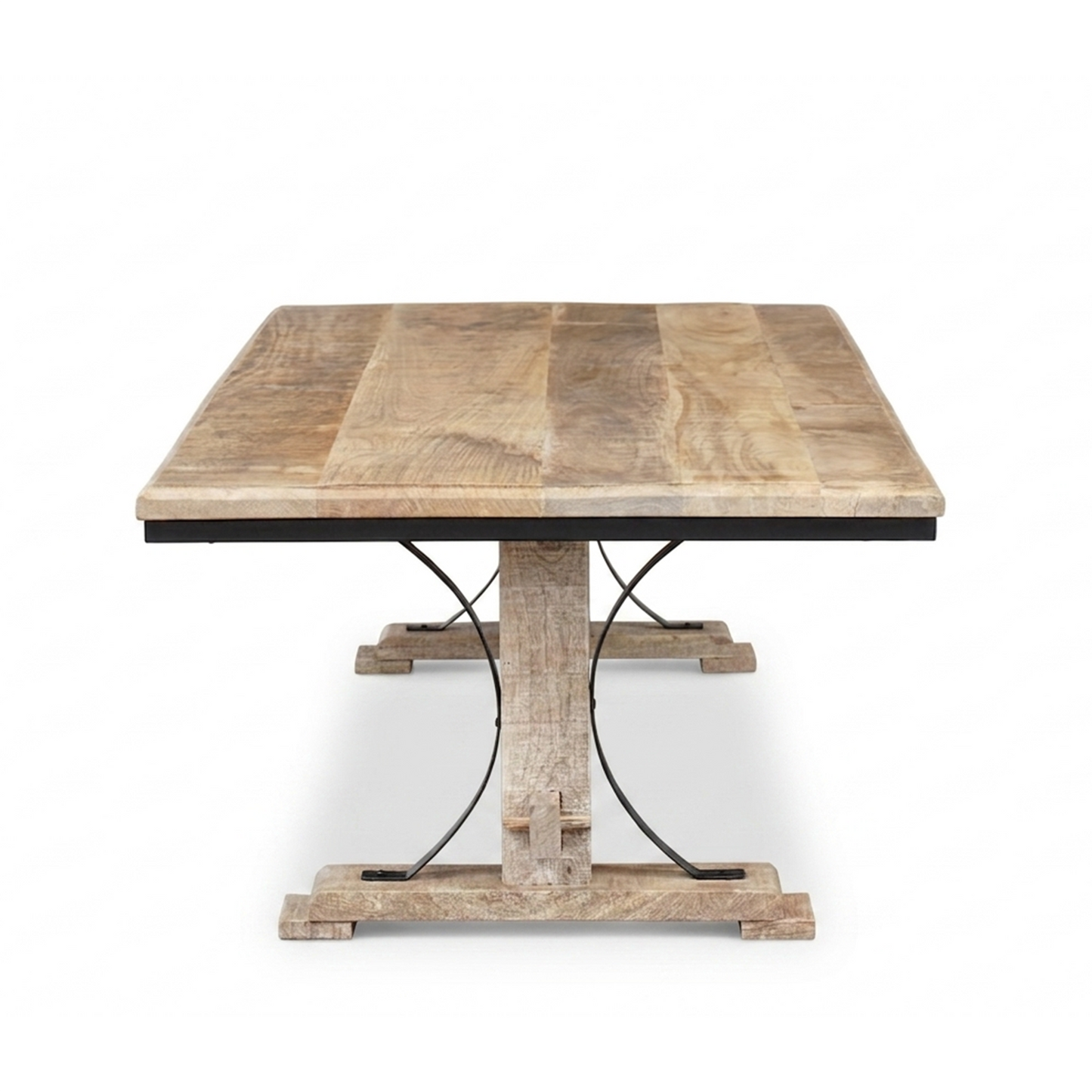 Mesa de centro rectangular | Madera de mango de Pondicherry