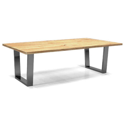 Mesa de centro retangular de 150 cm em madeira maciça de acácia | Floresta de Acácias