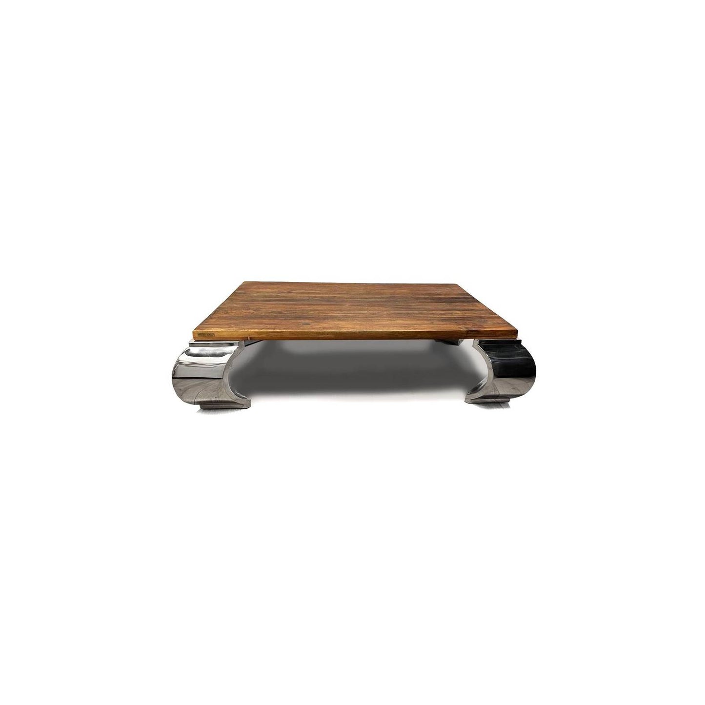 Mesa de Centro Retangular Opium | Acacia Inox III