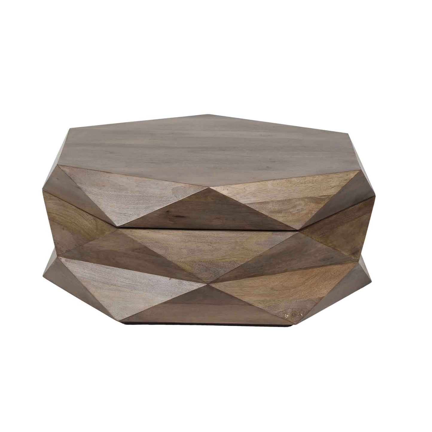 Table basse ronde avec rangement | Manguier Mercana