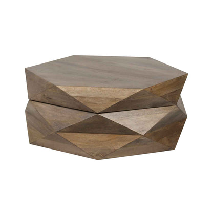 Table basse ronde avec rangement | Manguier Mercana