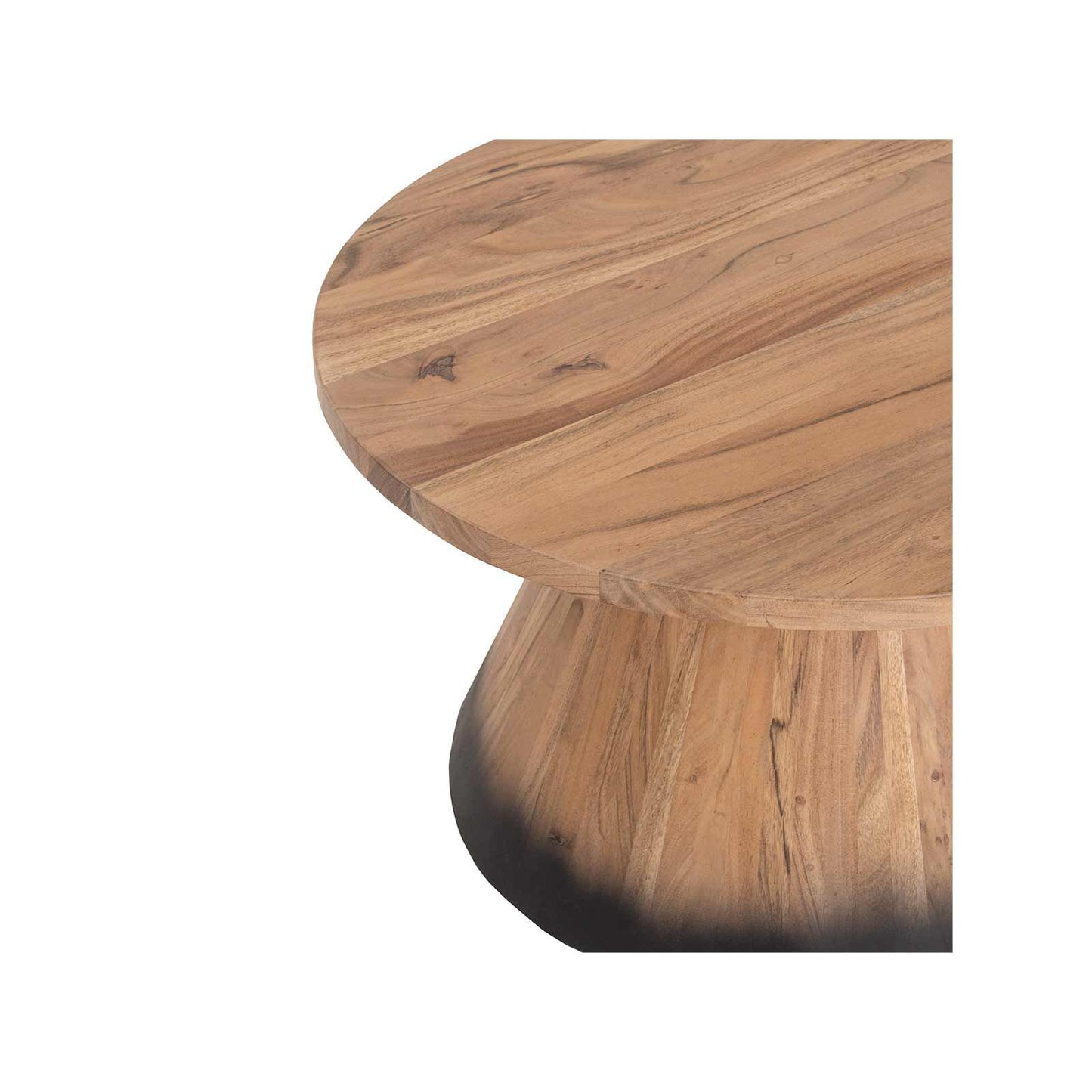 Mesa de centro redonda de madeira 80 cm | Acacia Dimona