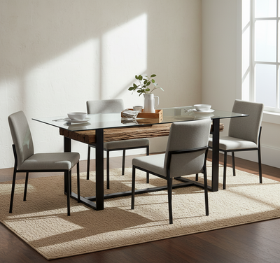 Table bois recyclé 200 cm | Bois recyclé Sufa