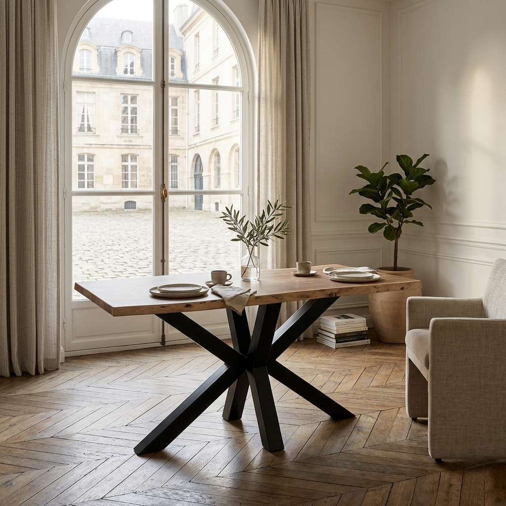 Table de petit dejeuner bois de massif acacia - Bunting