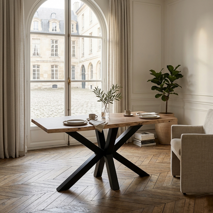 Table de petit dejeuner bois de massif acacia - Bunting