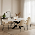 Mesa de jantar oval Lexington 230 (branca)