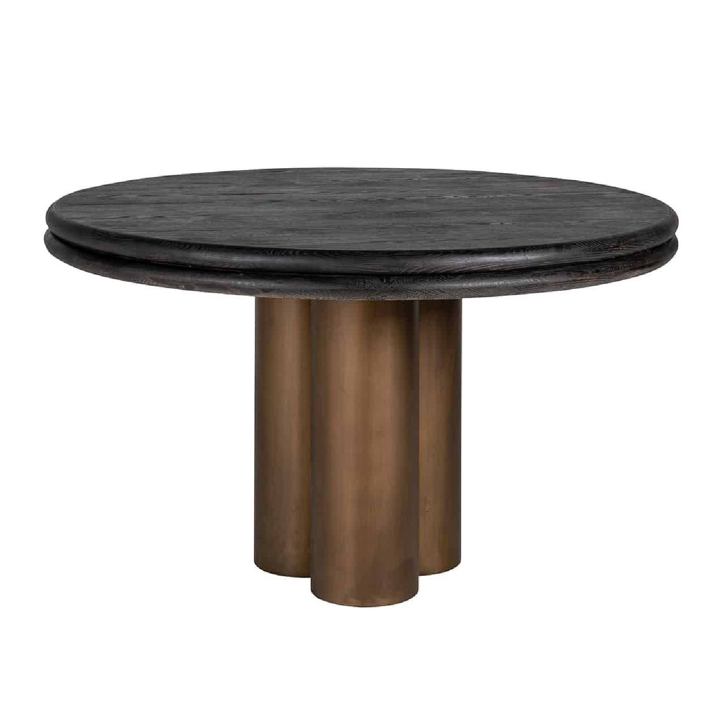 Mesa de jantar Macaron 130Ø (preto rústico)