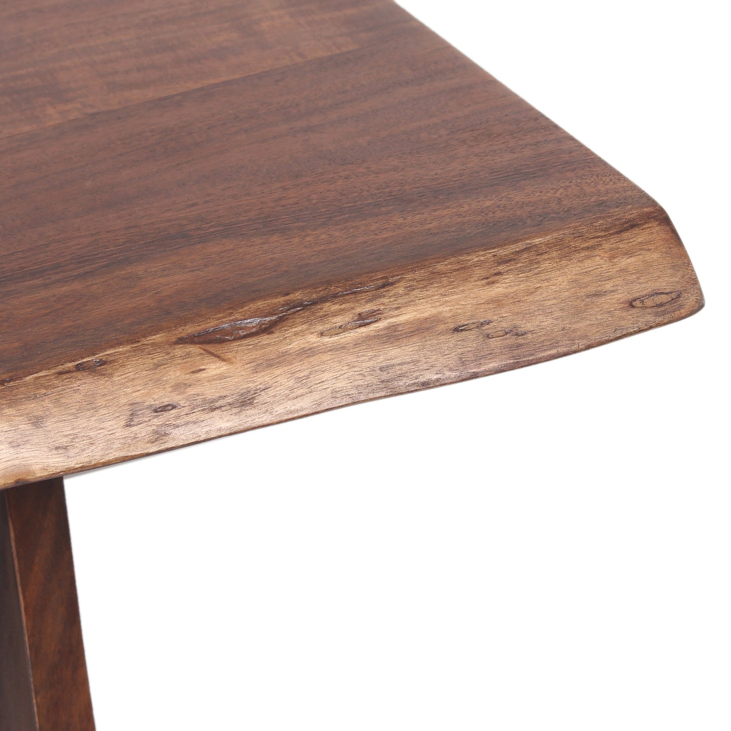 Mesa de jantar com rebordo natural | Acácia Sansur