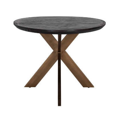 Table de repas noirbone laiton ovaal 230 (noir rustic)
