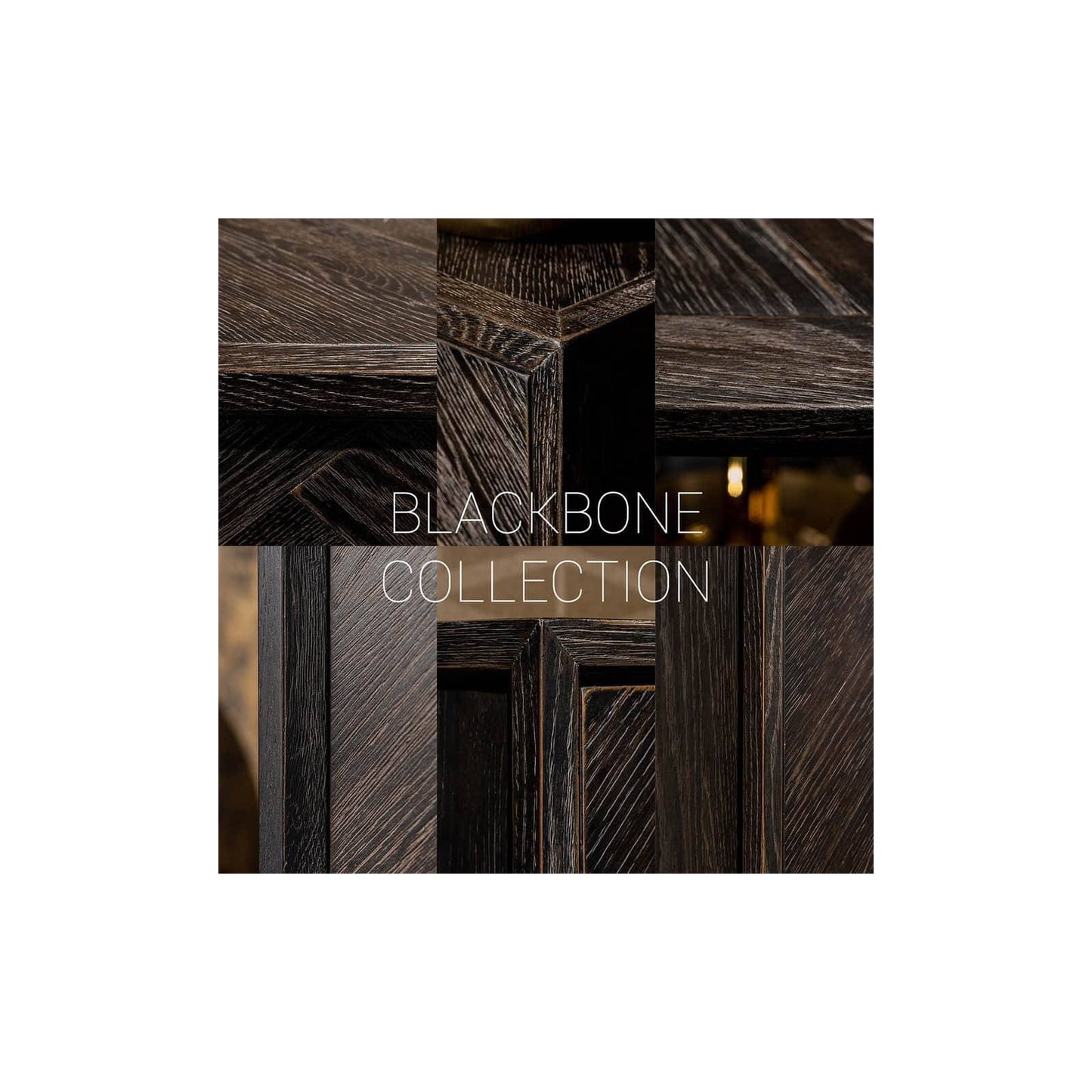 Table de repas noirbone laiton ovaal 230 (noir rustic)