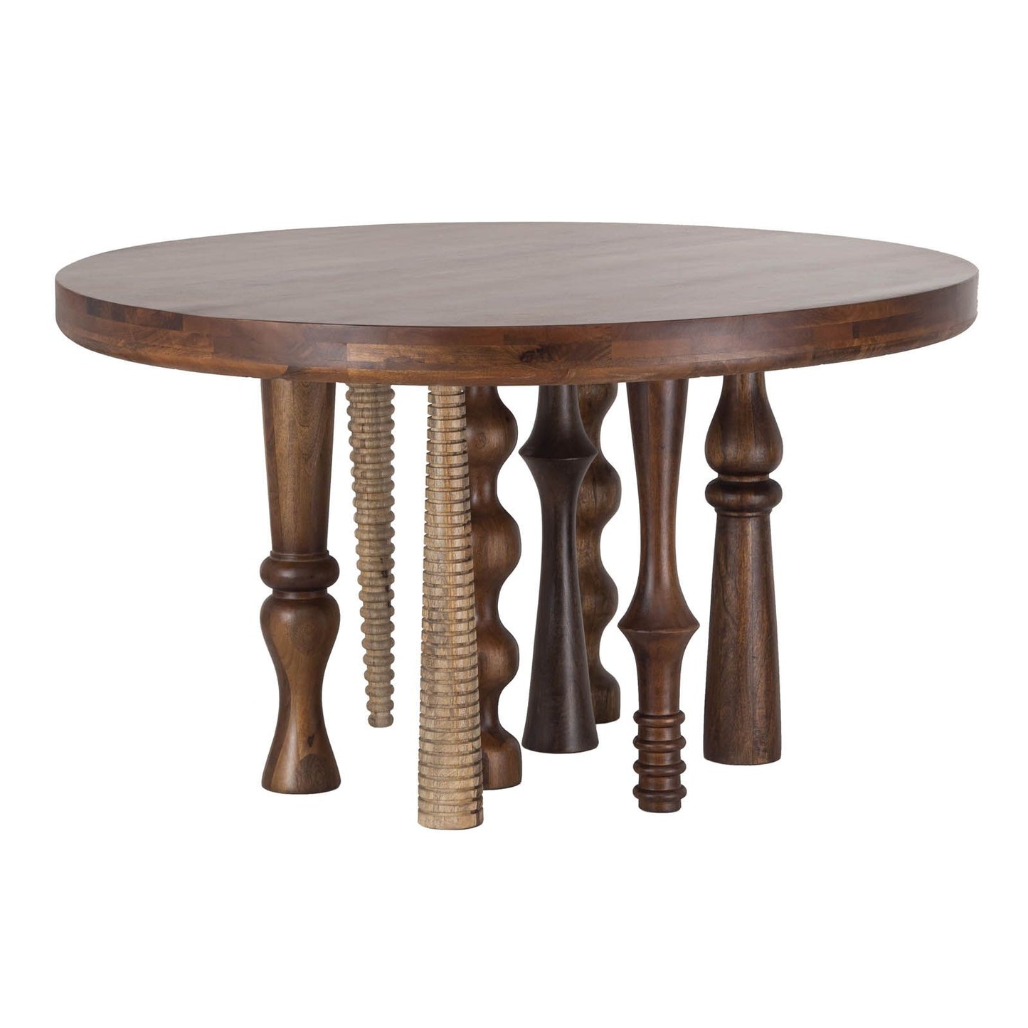 Mesa de comedor redonda de 140 cm | Madera de mango Ramón