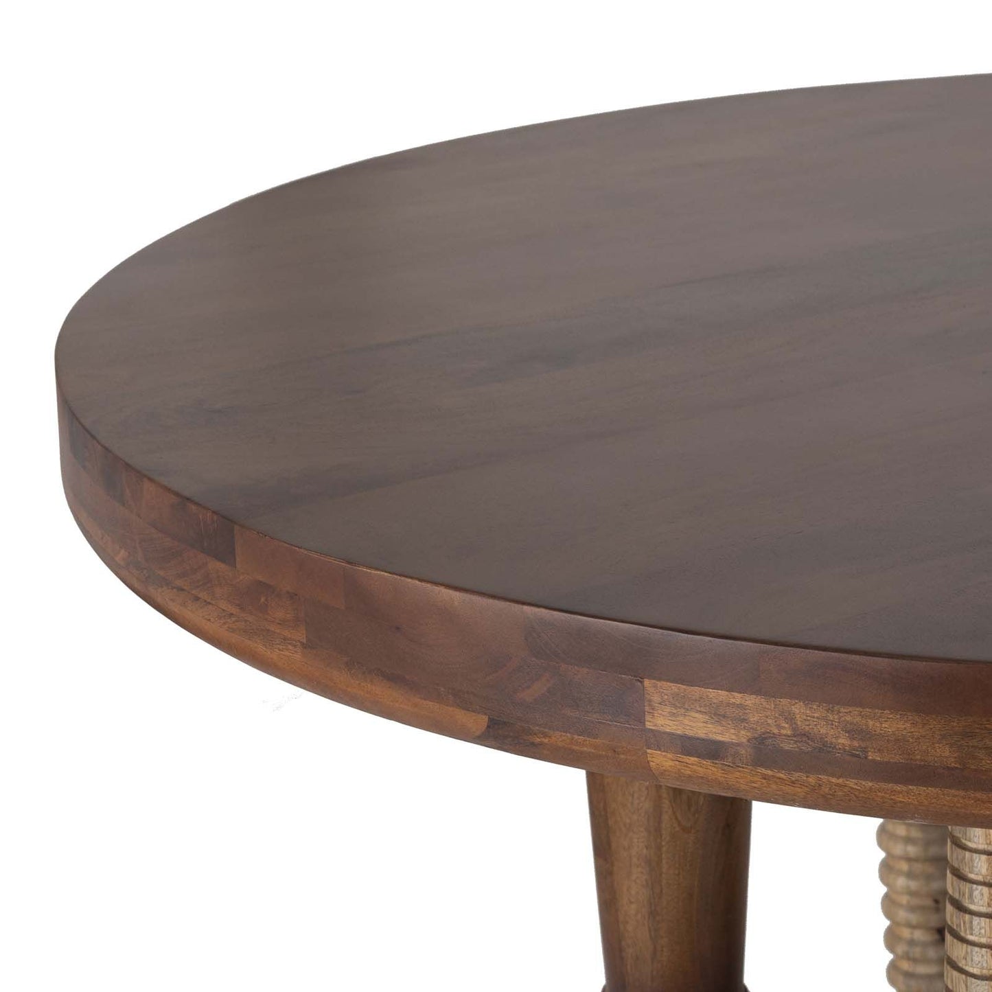 Mesa de comedor redonda de 140 cm | Madera de mango Ramón