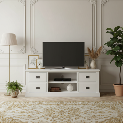 Móvel de TV com 4 gavetas | Chic Pine