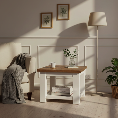 Mesa auxiliar "Roble y Pino Chic"