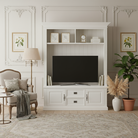 Meuble TV 2 portes 2 tiroirs "Romance"