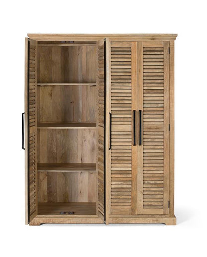 Armoire 4 portes bois massif en manguier – Paran