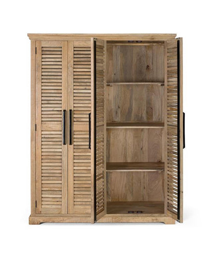 Armoire 4 portes bois massif en manguier – Paran