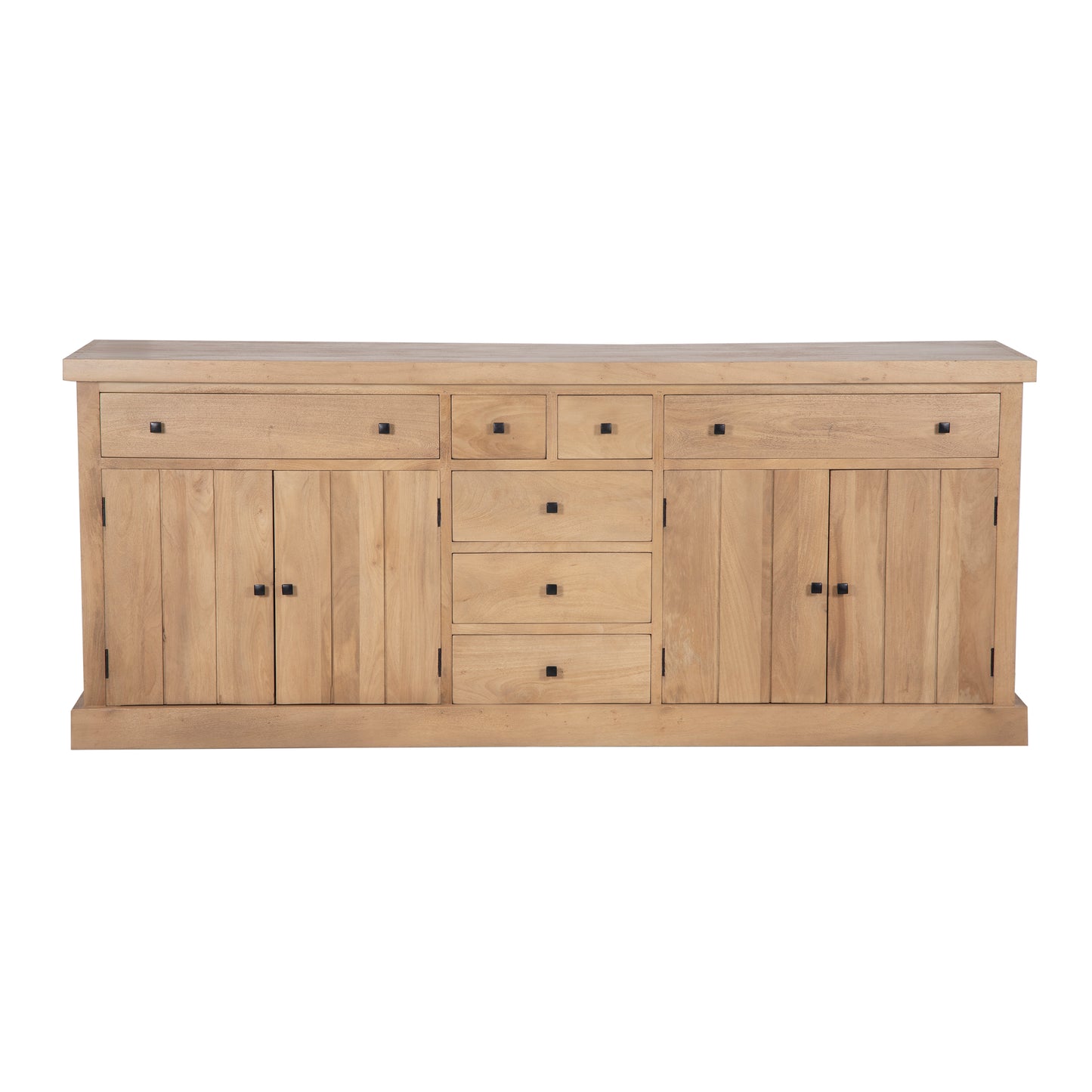 Buffet 7 tiroirs 4 portes bois massif en manguier – Scandinaves