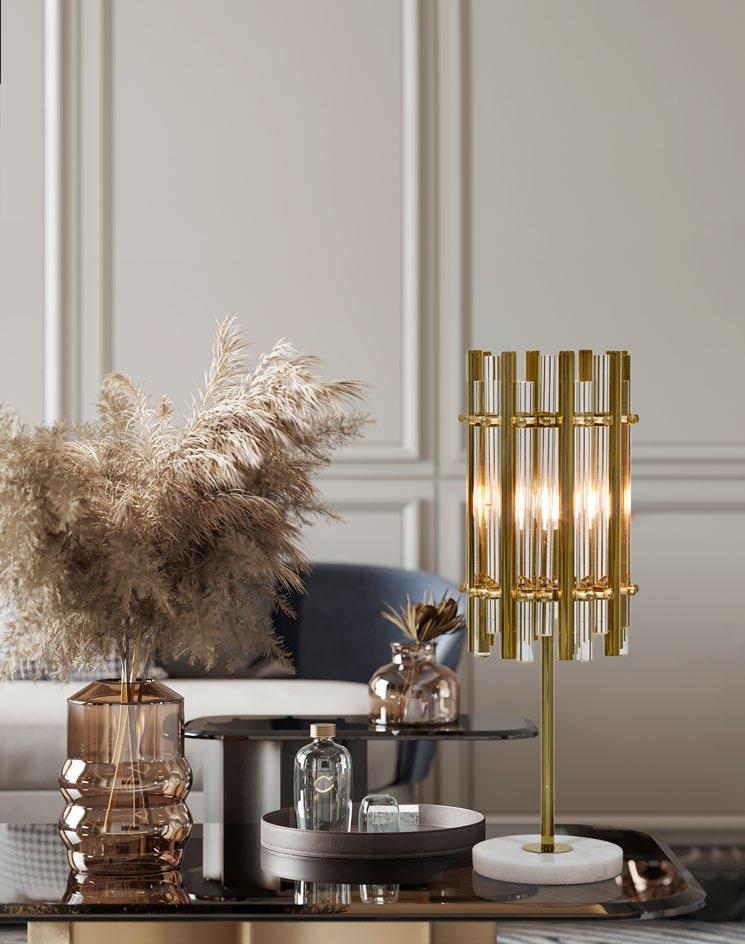 Lampe de table de la ligne Chloe