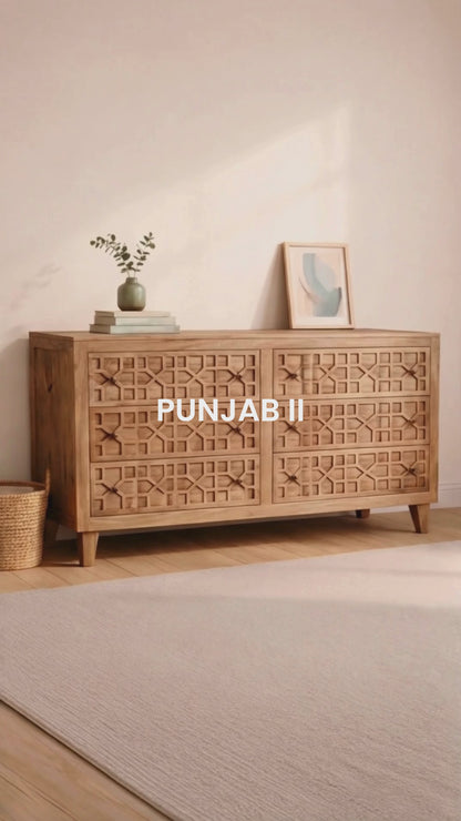 Commode 6 Tiroirs | Acacia Punjab-II