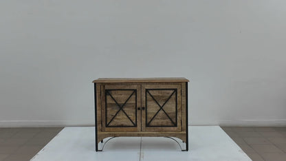 Aparador pequeño de dos puertas | Madera de mango de Pondicherry