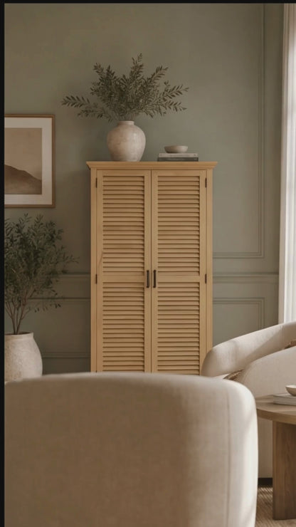 Armario de 2 puertas de madera maciza de mango – Paran