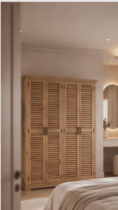 Armario 4 puertas madera maciza de mango – Paran