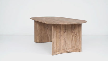 Mesa de Jantar com Bordas Arredondadas | Ellipse de Acácia Natural