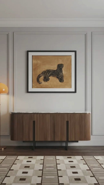 Buffet 4 portes plateau marbre | Manguier Kfir III
