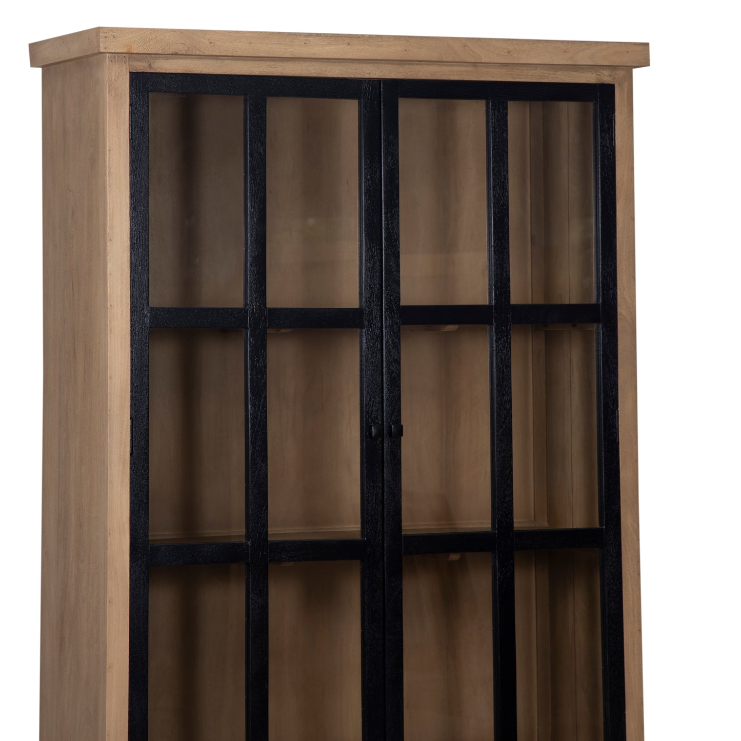 Vitrine 2x2 Portes bois massif en manguier – Scandinaves