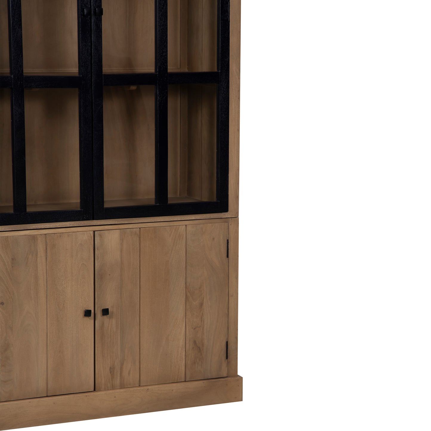 Vitrine 2x2 Portes bois massif en manguier – Scandinaves