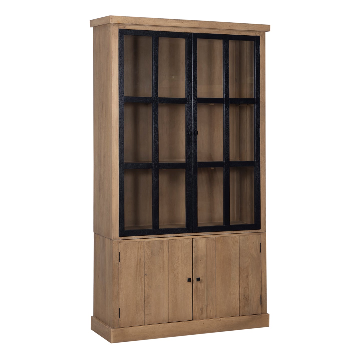 Vitrine 2x2 Portes bois massif en manguier – Scandinaves