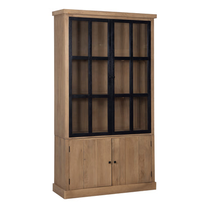 Vitrine 2x2 Portes bois massif en manguier – Scandinaves